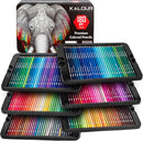 KALOUR 180 Colored Pencil Set for Adults Artists - Rich Pigment Soft Core -12 Metallic Pencil - Ideal for Coloring Drawing Sketching Shading Blending - Vibrant Color（Tin Case） | Multicolor — 1