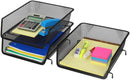 Simple Houseware Stackable Letter Tray Organizer, 3-Pack, Black — 2