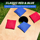 GoSports Official Regulation Cornhole Bean Bags Set of 8 – for Competitive Cornhole Games - All Weather - American Stars and Stripes or Red and Blue — 3