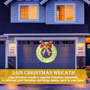Ogrmar 24in Lighted Christmas Wreath Decoration Metal LED Lighted Wreaths — 6