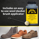 Fiebing's Grey Suede Dye (4 oz) - Recolor, Brighten & Restore Suede & Roughout Leather Shoes, Furniture, Purse - Includes Wool Dauber for Easy Application - Flexible When Dry, Won't Crack or Peel — 5