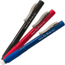 Pentel Clic Retractable Eraser with Grip, Assorted Barrel Colors (ZE21BP3M) (Pack of 3) | Multicolor | 3 Pack — 5
