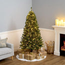 National Tree Company 6ft Pre-Lit North Valley Spruce Christmas Tree — 2