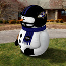 Sporticulture Baltimore Ravens Inflatable Snowman Player – 7 Ft Tall Yard Decoration w/LED Lights | NFL Holiday Football Snowman | Built-in Blower Motor, Weather-Resistant, Indoor/Outdoor Use — 5