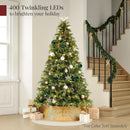 Best Choice Products Pre-Lit Cedar Cypress Christmas Tree w/Twinkling Lights, 7.5ft Lighted Artificial Holiday Décor, White & Multicolored LEDs — 4