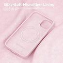 GolbinBox Magnetic for iPhone 15 Case, Silicone Cover, Chalk Pink — 6