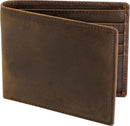 Top Grain Leather Wallet for Men | RFID Blocking | Extra Capacity Bifold Wallet with 2 ID Windows | Ultra Strong Stitching | Slim Billfold with 8 Card Slots | Gift for Him — 1