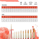 Princeton Heritage, Series 4050, Synthetic Sable Paint Brush for Watercolor, Round, 2 | Size 2 | Scarlet — 2