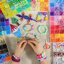 Redtwo 7 Boxes 5000 Pcs Pony Beads Kit, 144 Colors 6x9mm Kandi Beads for Friendship Jewelry Bracelet Making Kit,… — 4