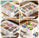 Citylife 17QT Craft Organizers and Storage bins with Lids, Marker Organizer — 5