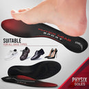 Physix Gear Orthotic Insoles for Men & Women - Arch Support Orthotics Insole, Orthopedic Insoles, Inserts for Men & Women, Foot Insoles for Plantar Fasciitis Comfort, Shoe Insert, Feet, Red/Black, M — 6