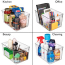 CLEARSPACE Plastic Storage Bins With lids – Perfect Kitchen Fridge Organizer, Pantry Organization, Cabinet Organizers (4 Pack) — 5