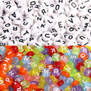 DECYOOL 1900pcs 7 Colors Round Letter Beads for Bracelets Jewelry Making — 5