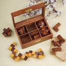Ajuny Wooden Puzzle Box Set 6 Brain Teaser Games for Teens Adults 3D IQ Toy — 2
