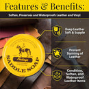 Fiebing's Yellow Saddle Soap for Leather (12 Pack, 3.5 oz Each, 42 oz Total) - Leather Cleaner & Conditioner to Soften, Protect & Restore Leathercraft - Leather Soap for Car Seat, Couch, Shoe, Purse | 3.5 oz (Pack of 12) — 4
