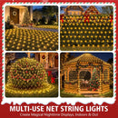 echosari 20Ft x 13Ft Large Christmas Net Lights Warm White Fully Waterproof — 6