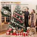 YITAHOME Pre-Lit Green Artificial Hinged Christmas Tree with Remote Control, 6ft Prelighted Spruce Xmas Tree for Home, Office, Party Decoration with 1000 Branch Tips and 250 Lights, Green — 7