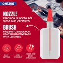 GH1200 (2-in-1) Super Glue with Brush Applicator & Nozzle, Mess Free Superglue Brush, Instant Never Dries, 3000 CPS… — 2