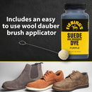 Fiebing's Purple Suede Dye (4 oz) - Recolor, Brighten & Restore Suede & Roughout Leather Shoes, Furniture, Purse - Includes Wool Dauber for Easy Application - Flexible When Dry, Won't Crack or Peel — 5