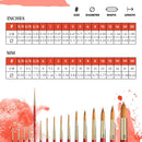 Princeton Heritage, Series 4050, Synthetic Sable Paint Brush for Watercolor, Round, 1 | Size 1 | Scarlet — 2