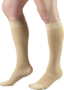 Truform 20-30 mmHg Compression Stockings for Men and Women, Knee High Length, Closed Toe | Beige | Medium (1 Pair) | Classic Knit — 7