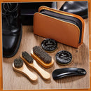 Loopeer 8 Pcs Shoe Shine Kit Leather Polish Brush Care Kit | Brown — 4