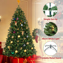 Yaheetech 6ft Pre-lit Christmas Tree with 300 Warm White Lights, Green — 3