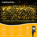 WBao Christmas Lights Outdoor, 200LED 8.4ft x 5.2ft Christmas Net Lights with 8 Modes, Timer, End to End Connectable, Waterproof LED Net Lights for Lawn, Bushes, Trees Xmas Decorations, Warm White — 4