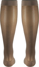 Truform Sheer Compression Stockings, 15-20 mmHg, Women's Knee High Length, Open Toe, 20 Denier, Taupe, X-Large | X-Large (1 Pair) — 7