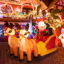 Sunnyglade 4.5x7FT LED Christmas Inflatables Santa & Reindeer Outdoor Decor — 5