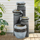 Ultym 19.5" H 4-Tier Indoor & Outdoor Water Fountain with LED Lights
