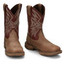 Tony Lamas Men's Footwear Work Bartlett 11" Steel Toe Work Boot Color Light Tan image 0