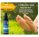 Natural Shoe Deodorizer & Foot Odor Elimination Spray - Shoe Spray for Smelly Shoes - Extra Strength