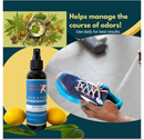 Natural Shoe Deodorizer & Foot Odor Elimination Spray - Shoe Spray for Smelly Shoes - Extra Strength