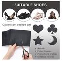 AHANDMAKER Rubber Soling Sheet, Non-Slip Black Shoe Heel Pads, 2.5mm Thick, Repair Replacements for Heel