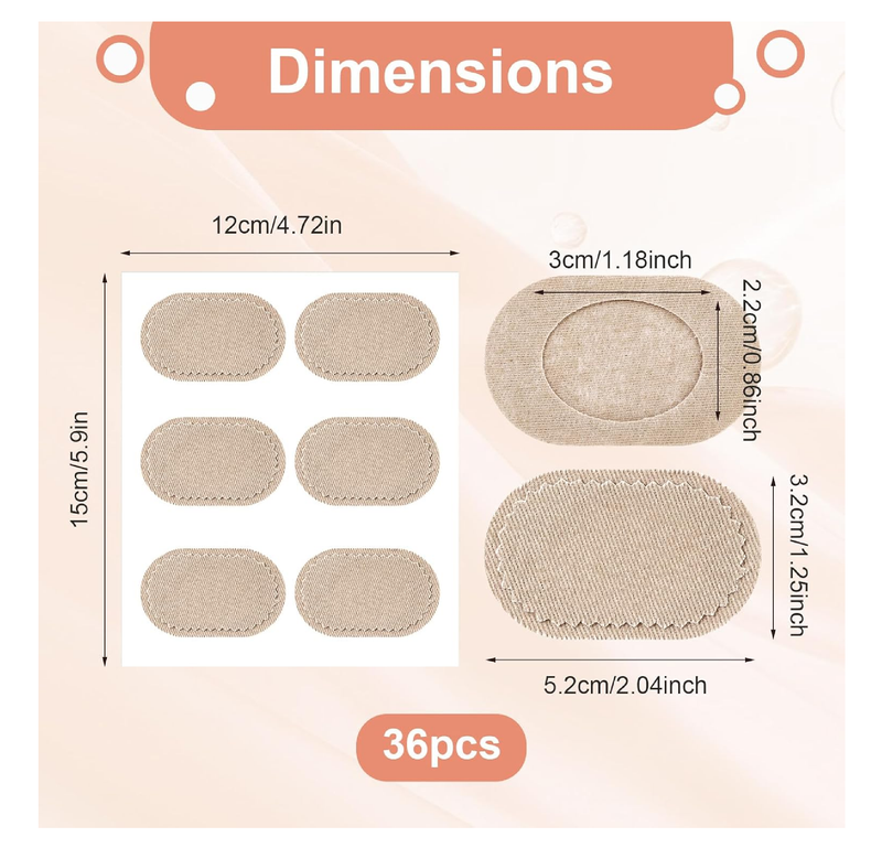 36 Pieces Bunion Cushions Pads, Protector Patches Bunion Pain Relief Pads to Wear with Shoes