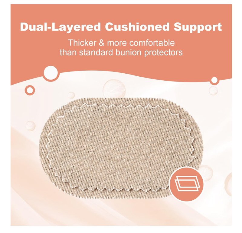 36 Pieces Bunion Cushions Pads, Protector Patches Bunion Pain Relief Pads to Wear with Shoes