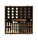 AMEROUS Magnetic Wooden Chess and Checkers Game Set 15 Inches 2 in 1 Chess Board Games 2 Extra Queens Gift Package