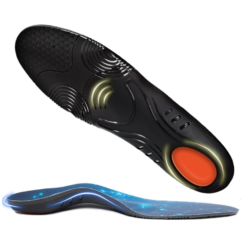 240lbs Plantar Fasciitis Relief Insoles Men Women, Comfort Metatarsal High Arch Support Shoe Inserts,