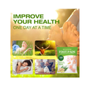 AOSORW 100 Pack Foot Pads Ginger Oil Bamboo Charcoal Foot Pads Foot Care Patch Effective Feet Health Patches