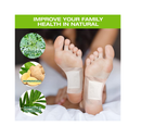 AOSORW 100 Pack Foot Pads Ginger Oil Bamboo Charcoal Foot Pads Foot Care Patch Effective Feet Health Patches