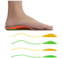 AOTENG STAR Plantar Fasciitis Insoles, High Arch Support Insoles from 240 to 300 lbs,