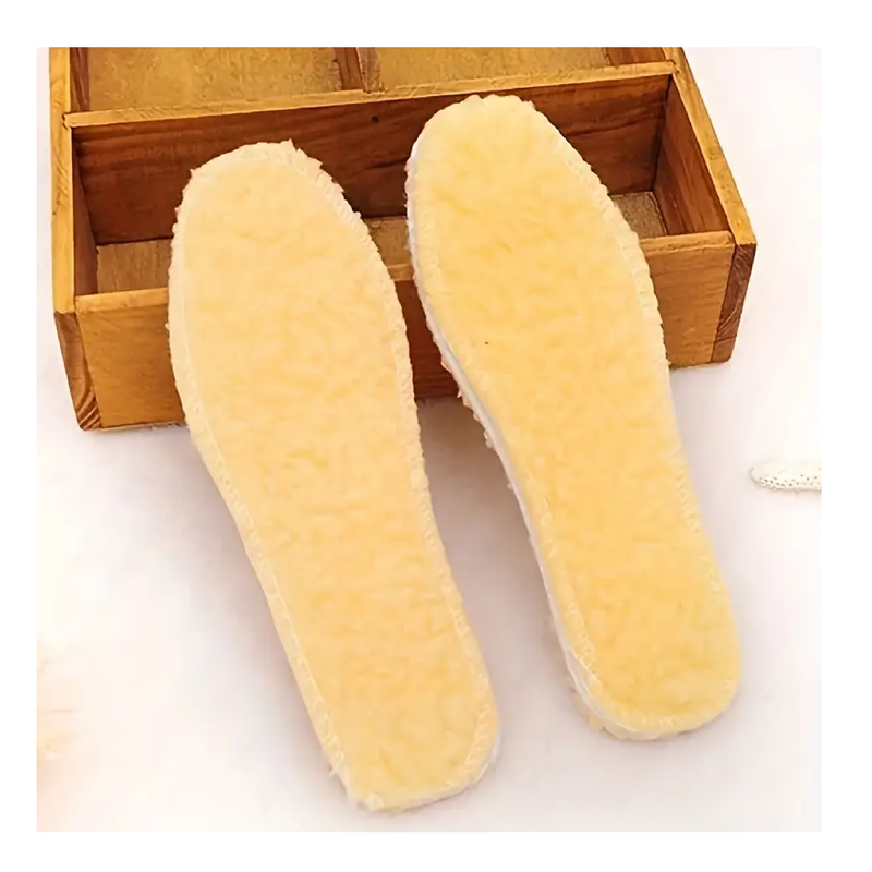 A Pair Of Warm Insoles Comfortable And Soft Shoe Inserts Winter Warm Accessories