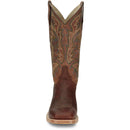 Justin Boots Men's Three Bars 13" Smooth Ostrich Boot - Brandy (AQ8141) - View 7