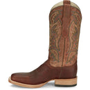 Justin Boots Men's Three Bars 13" Smooth Ostrich Boot - Brandy (AQ8141) - View 8