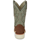 Justin Boots Men's Peppy San Badger 11" Smooth Ostrich Boot - Distressed Cognac (AQ8143) - View 5