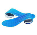 1Pair Blue Silicone Gel Reusable Honeycomb Full Length Non Slip Comfort Sports Insole