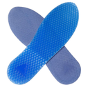 1Pair Blue Silicone Gel Reusable Honeycomb Full Length Non Slip Comfort Sports Insole Air Cushion Damping Shoe