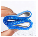 1Pair Blue Silicone Gel Reusable Honeycomb Full Length Non Slip Comfort Sports Insole Air Cushion Damping Shoe