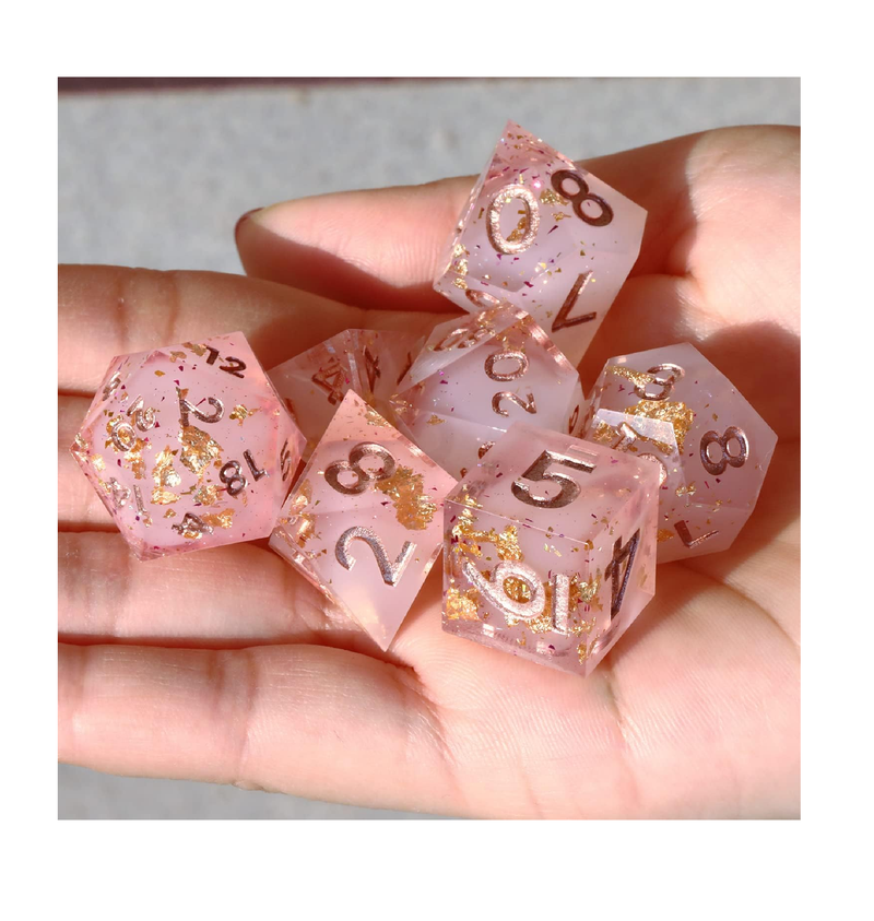 DND Dice Polyhedral Dice Set Compatible with D&D Dungeons and Dragons RPG MTG Table Games Warm Dawn